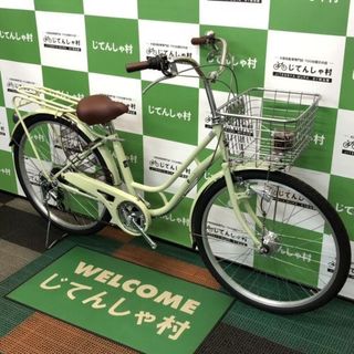 サカモトテクノ 26マルシェ6Sオート オパールグリーン 斜め.jpg