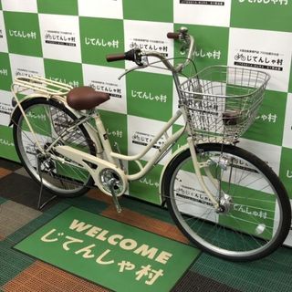 サカモトテクノ 26マルシェ6Sオート ムーンライトベージュ 斜め.jpg